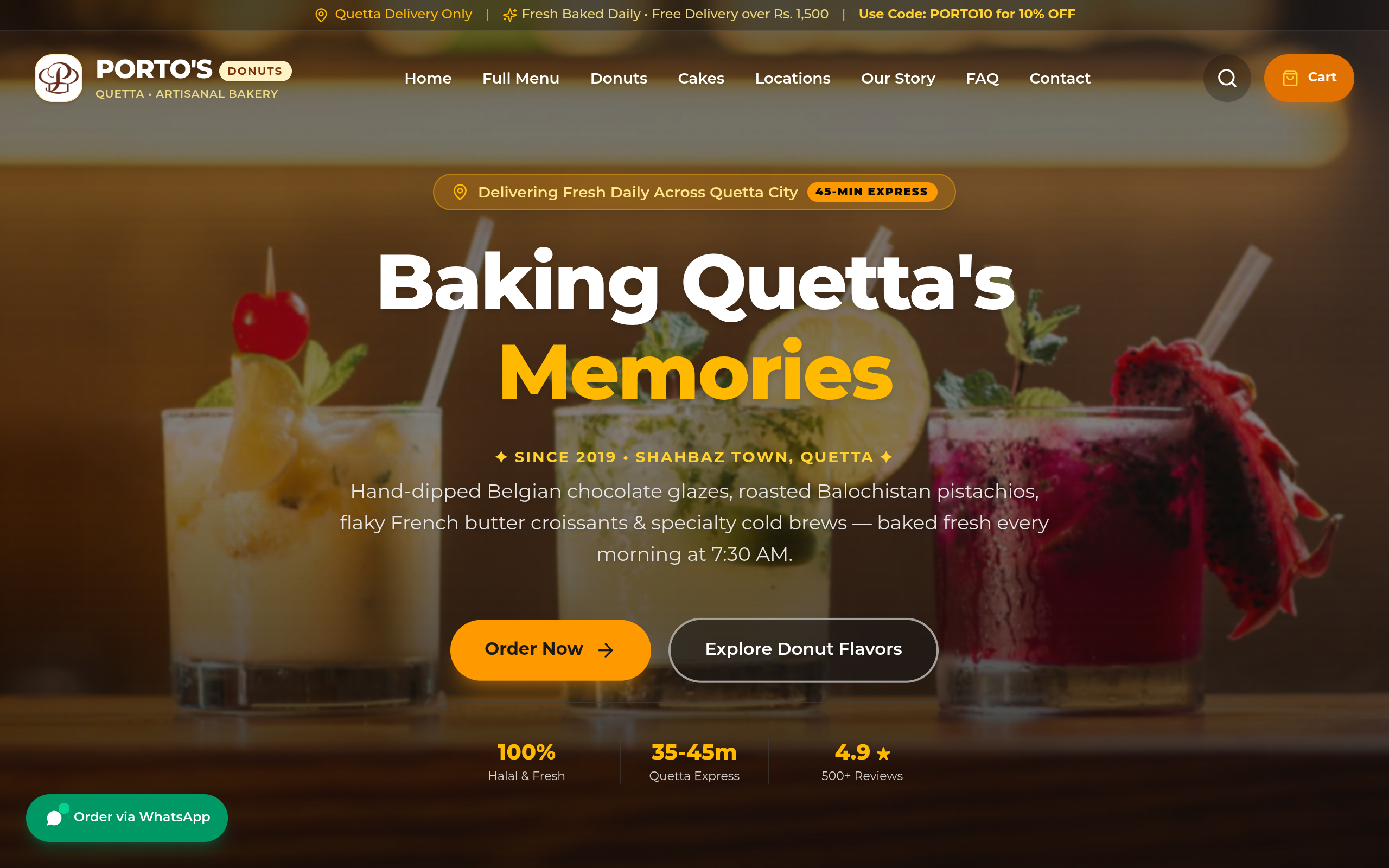 Porto's Donuts Bakery Quetta screenshot