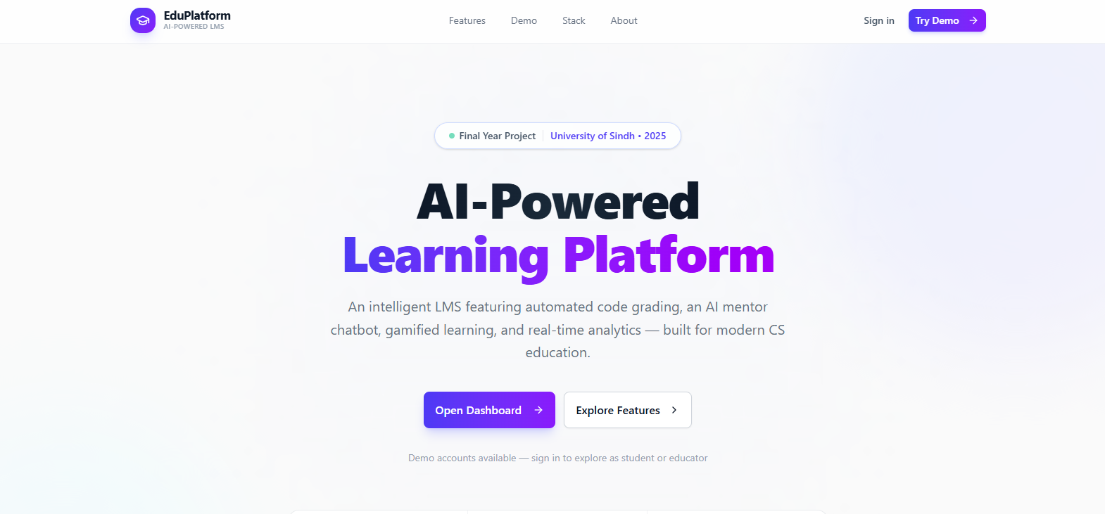 Automated Grading Platform screenshot