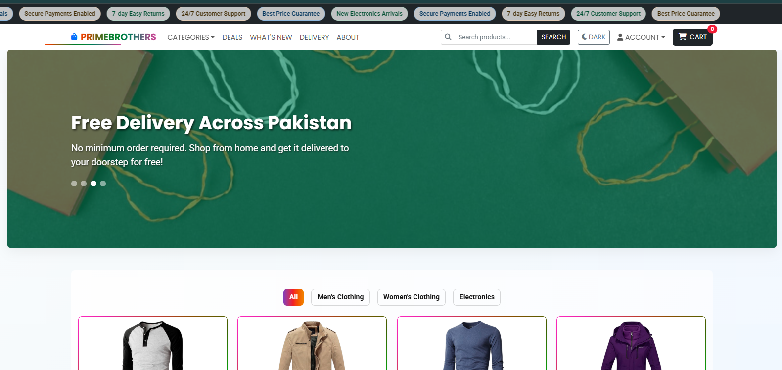 PrimeBrothers Store screenshot